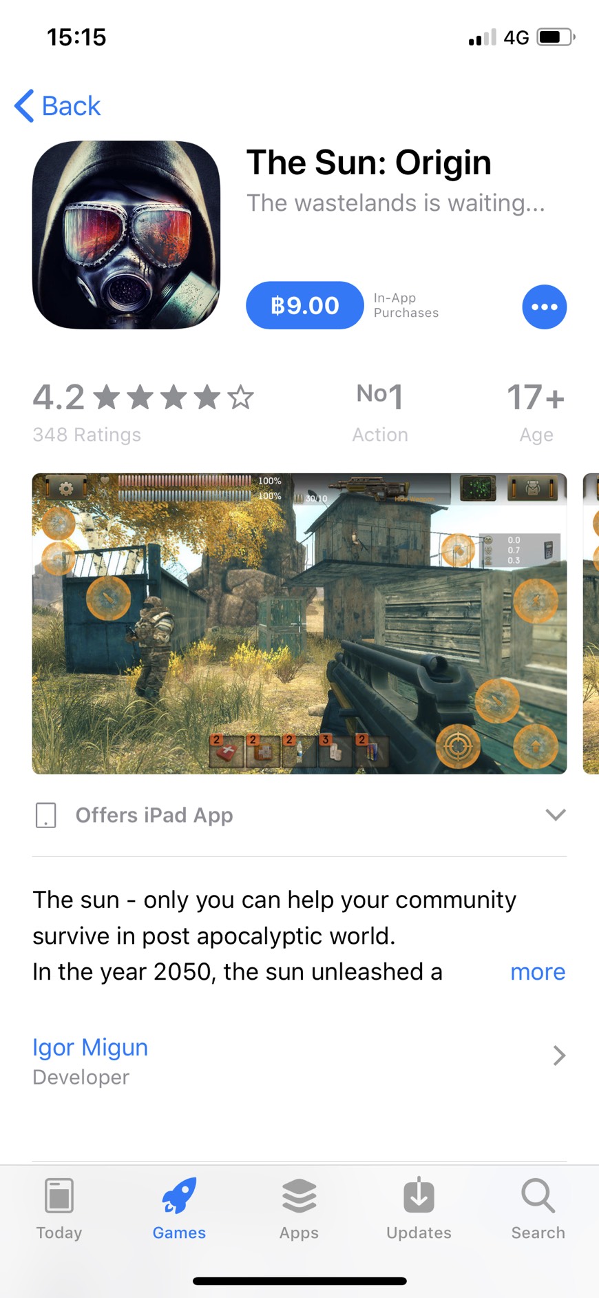 เกมไอโฟน The Sun : Origin
